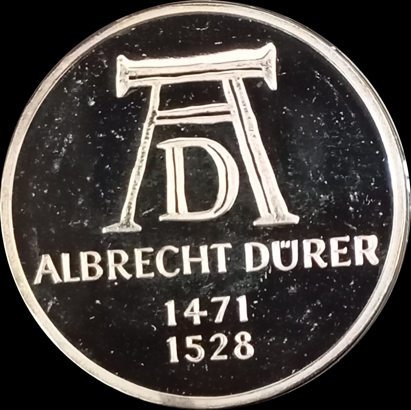 500. GEBURTSTAG ALBRECHT DÜRER, Serie 5 DM Silbermünze Spiegelglanz, 1972