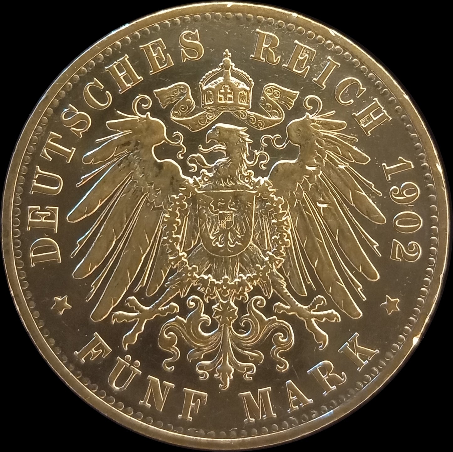 5 Mark Württemberg 1902 F Silber, Kaiser Wilhelm II. Deutsches Kaiserreich, Jaeger-Nr. 176