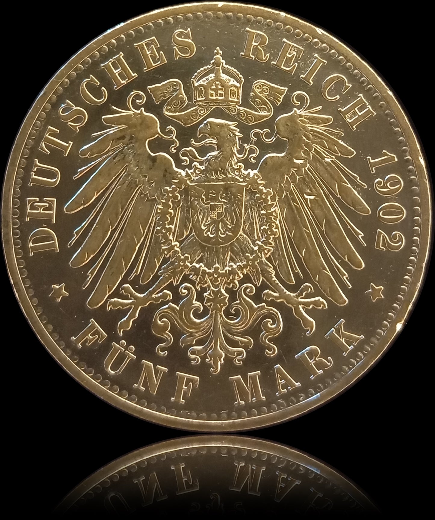 5 Mark Württemberg 1902 F Silber, Kaiser Wilhelm II. Deutsches Kaiserreich, Jaeger-Nr. 176