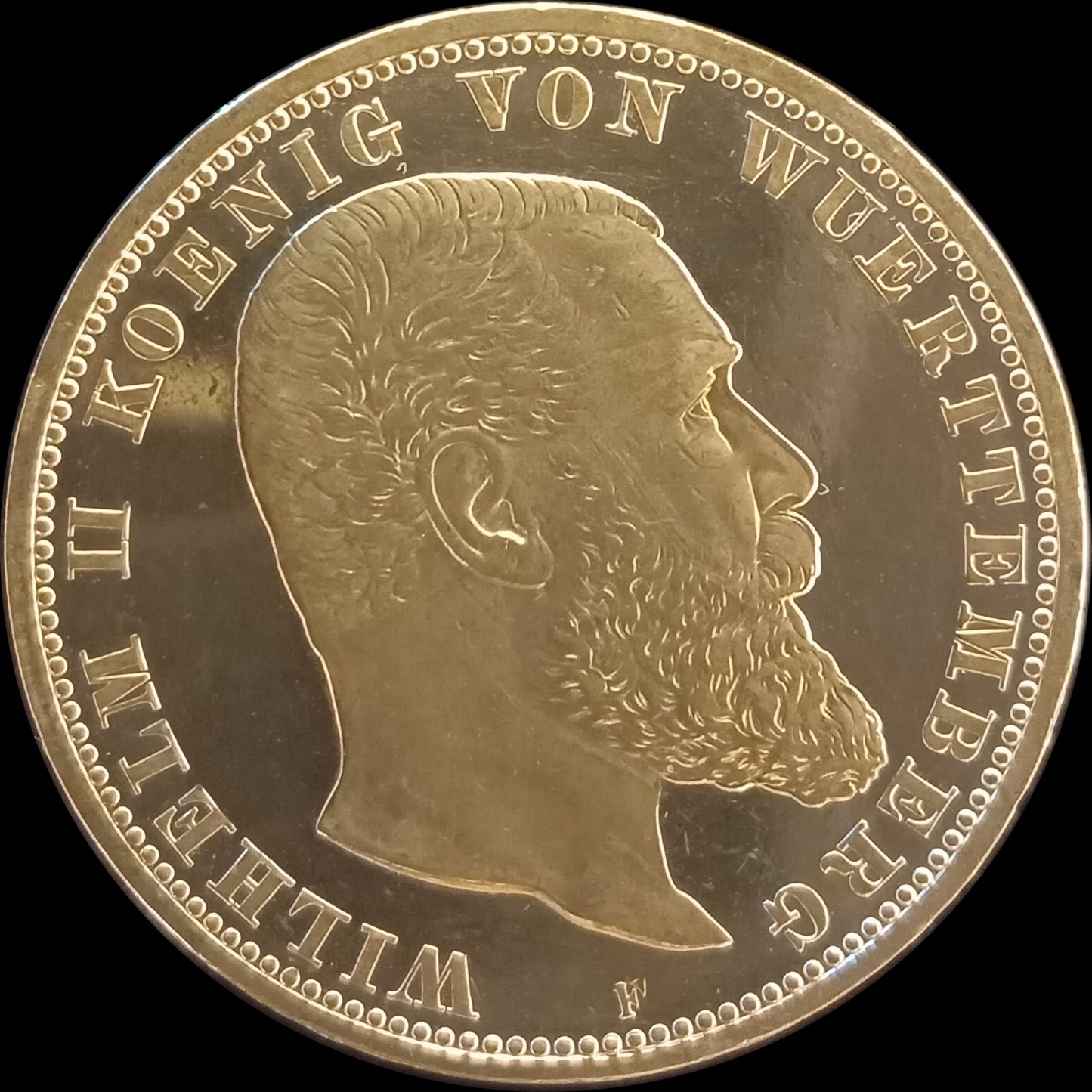 5 Mark Württemberg 1902 F Silber, Kaiser Wilhelm II. Deutsches Kaiserreich, Jaeger-Nr. 176