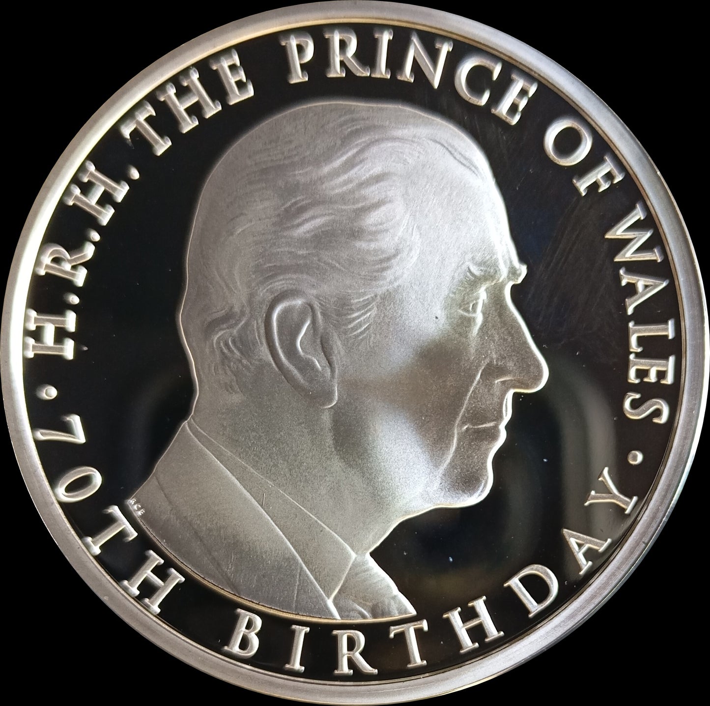 70th ANIVERSARY PRINCE OF WALES, 1 oz Silver Proof, 5 £, 2018