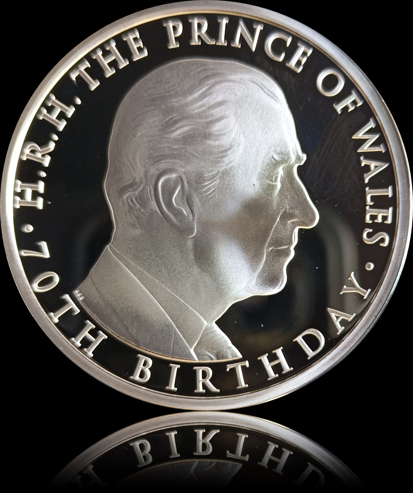 70th ANIVERSARY PRINCE OF WALES, 1 oz Silver Proof, 5 £, 2018