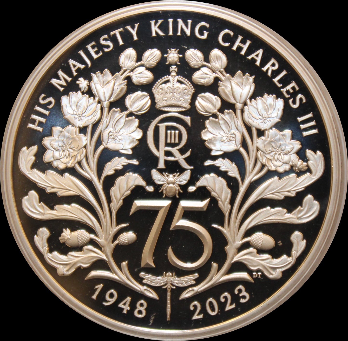 75th Birthday of His Majesty King Charles III, 1 oz Silver Proof 5 £, Proof, 2023