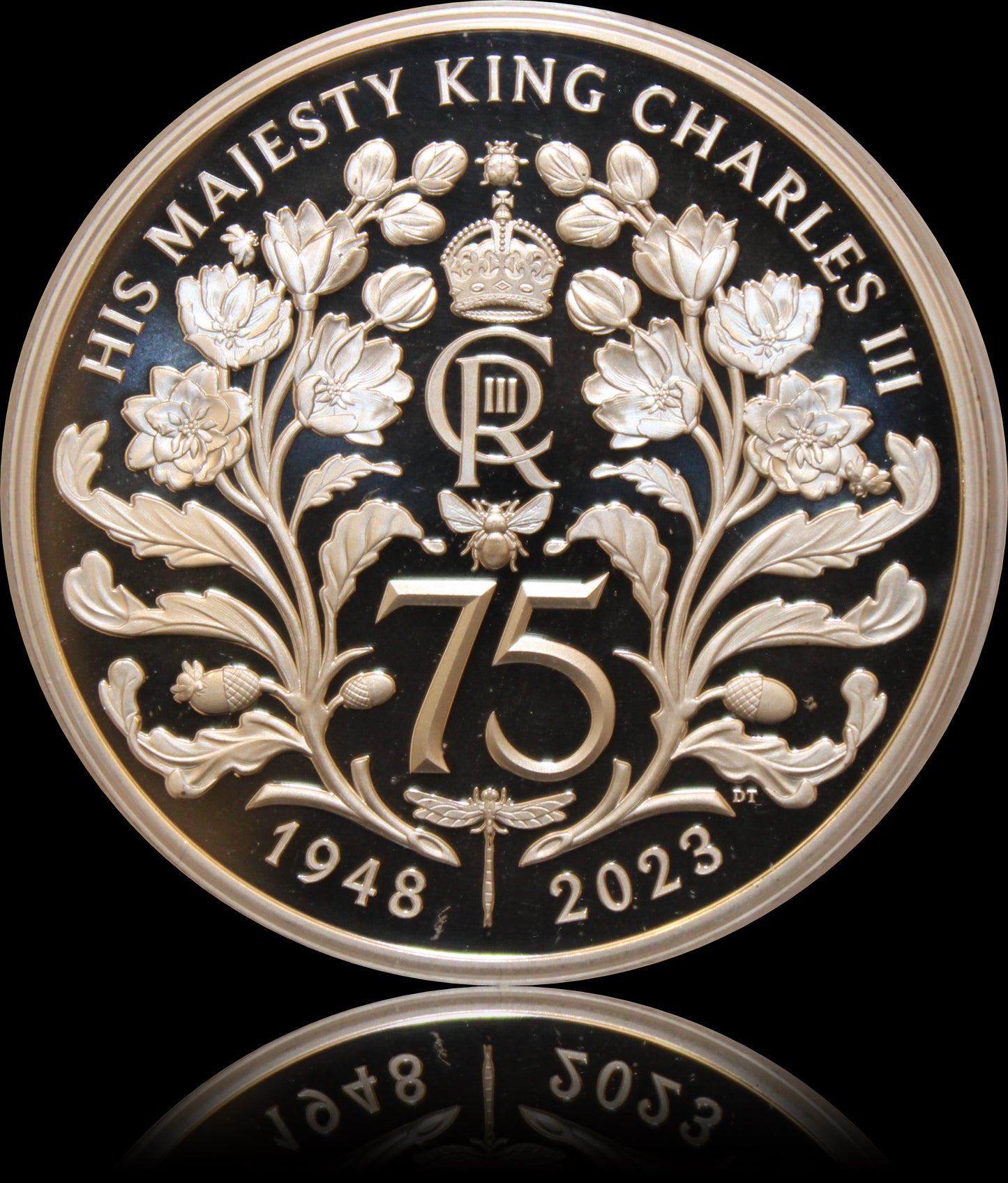 75th Birthday of His Majesty King Charles III, 1 oz Silver Proof 5 £, Proof, 2023