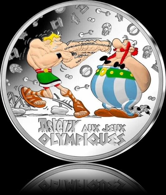 ASTERIX BEI DEN OLYMISCHEN SPIELEN IN PARIS, Frankreich 10 EURO, Silber Polierte Platte, 2024