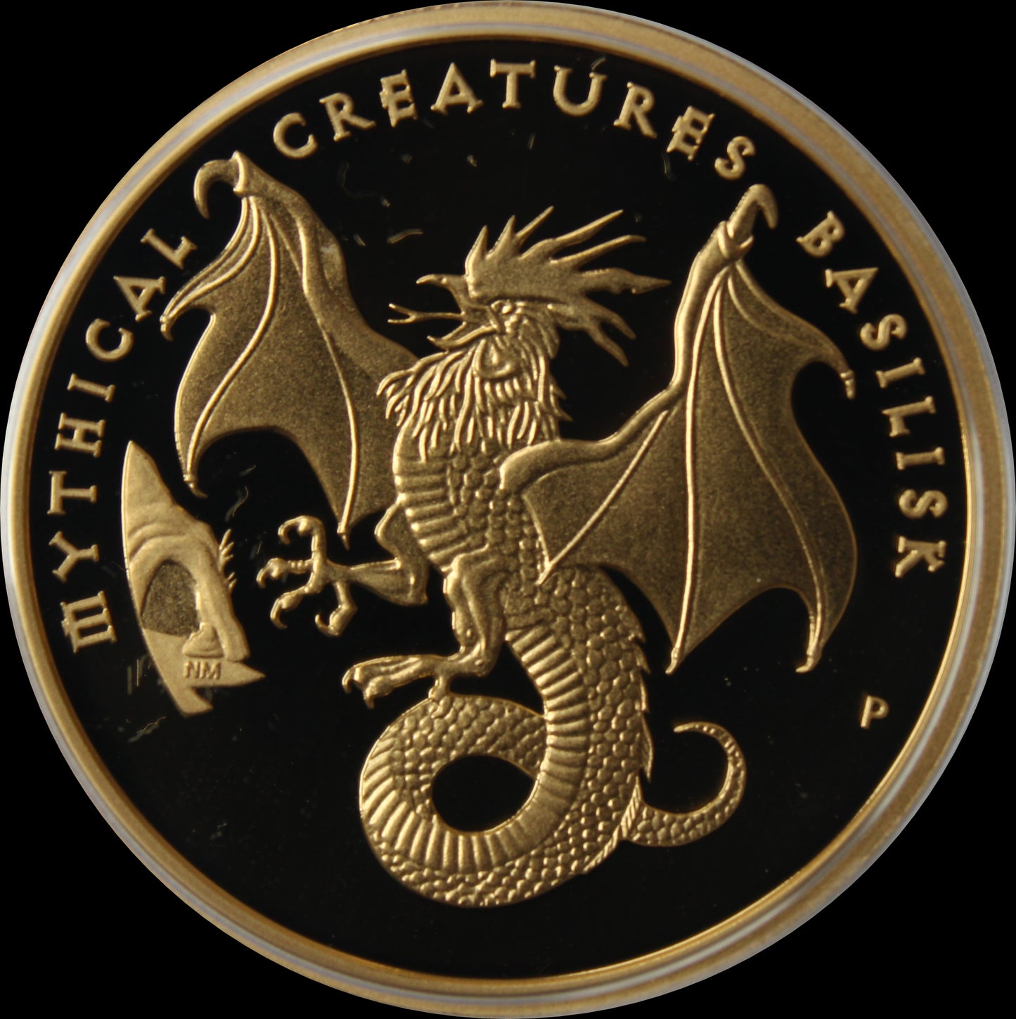 BASILISK, Serie Mythical Creatures, 1oz Gold Proof 100$, 2023