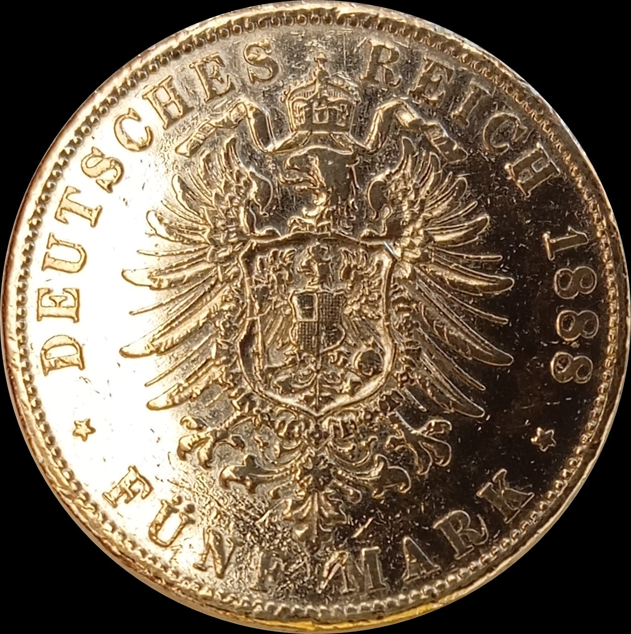 5 Mark Bayern 1888 D Silber, König Otto, Deutsches Kaiserreich, Jaeger-Nr. 40