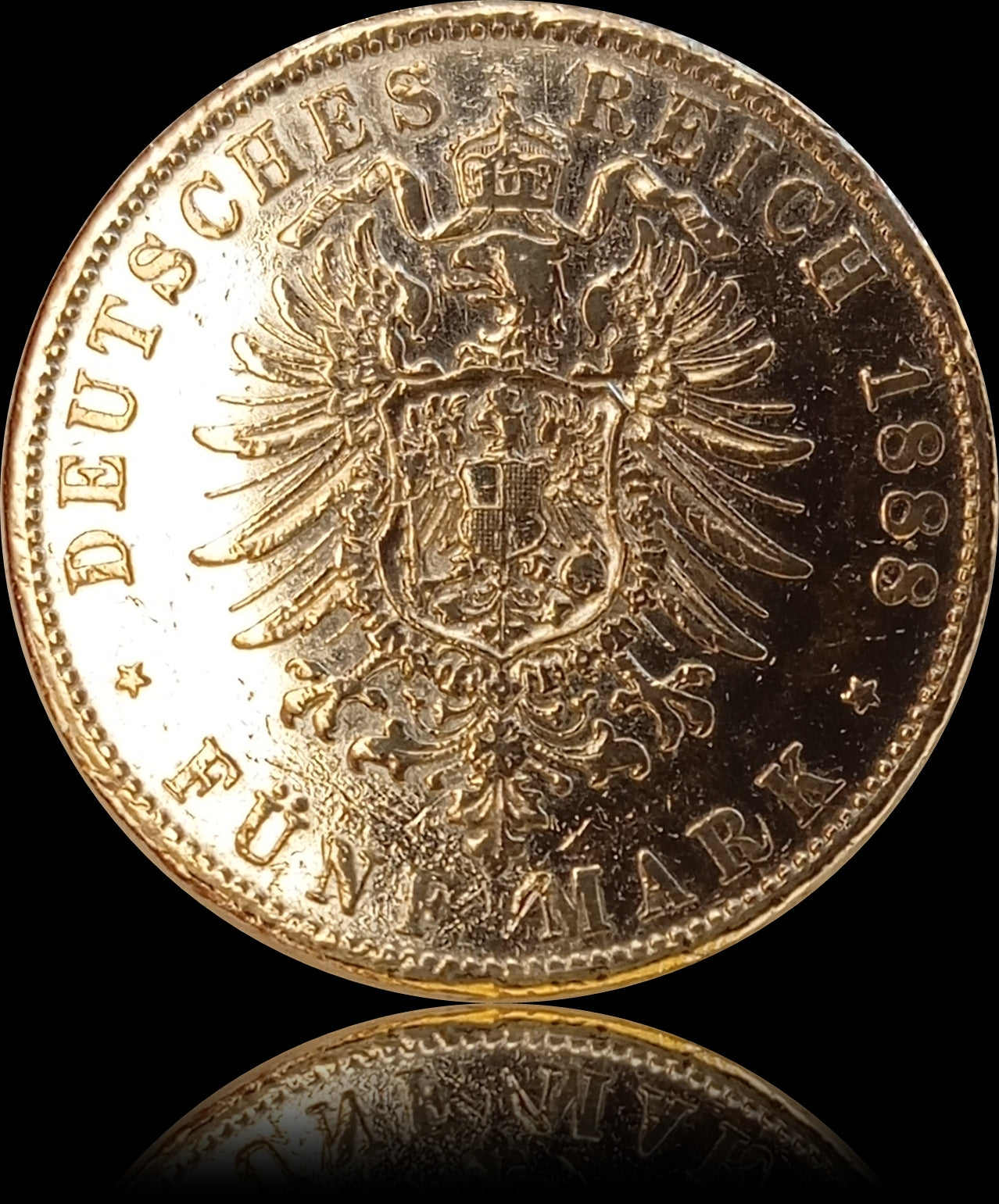 5 Mark Bayern 1888 D Silber, König Otto, Deutsches Kaiserreich, Jaeger-Nr. 40