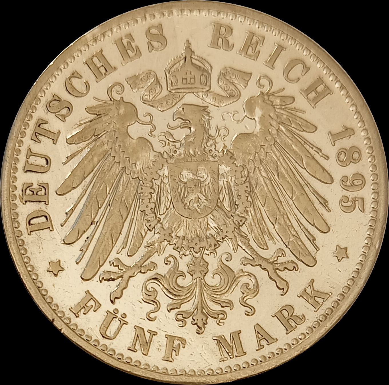 5 Mark Bayern 1895 D Silber, König Otto, Deutsches Kaiserreich, Jaeger-Nr. 46