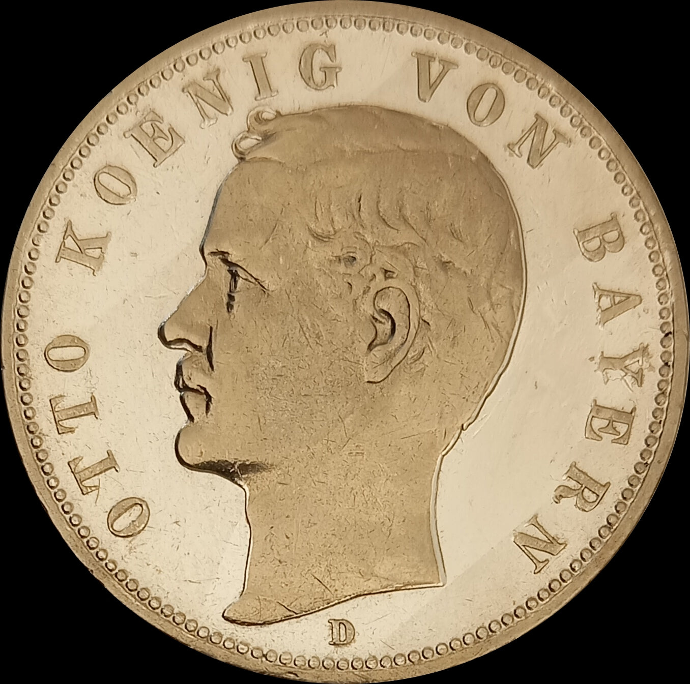 5 Mark Bayern 1895 D Silber, König Otto, Deutsches Kaiserreich, Jaeger-Nr. 46