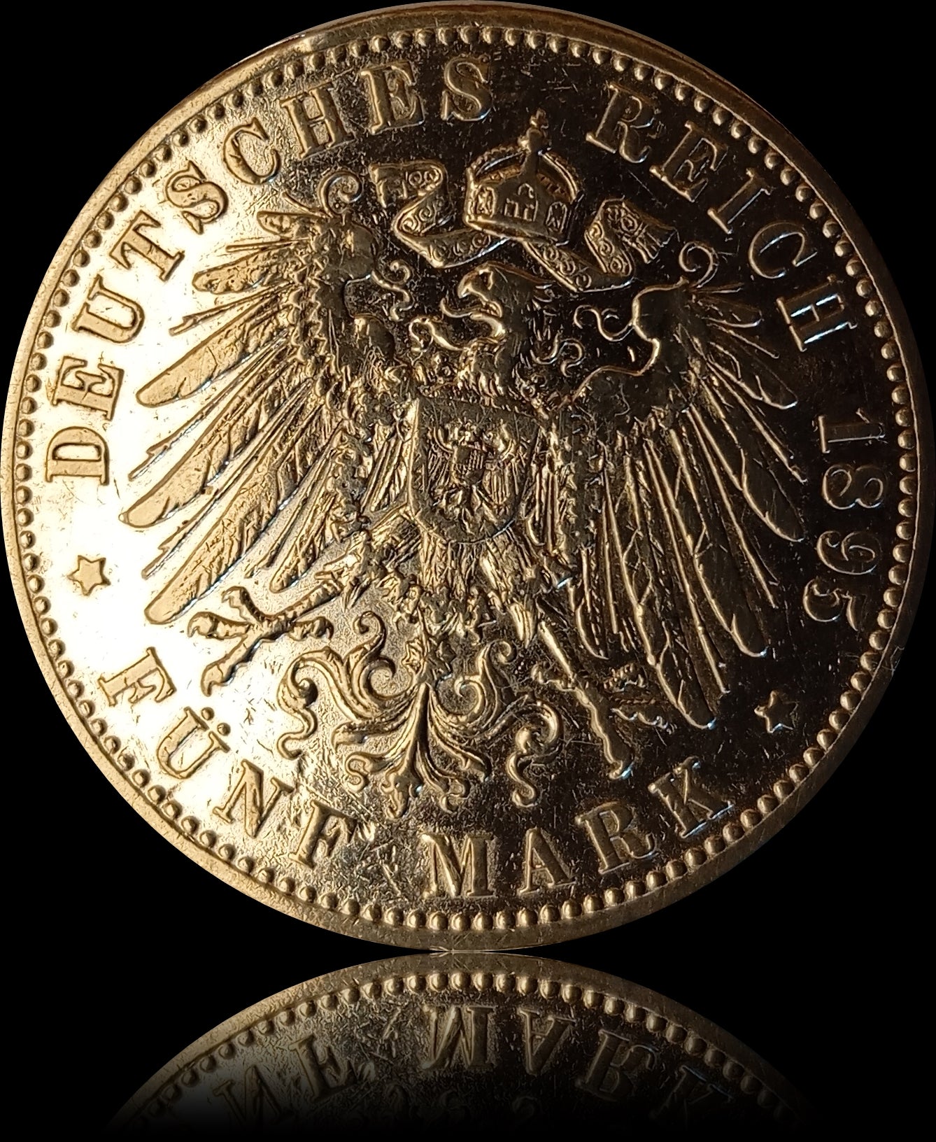 5 Mark Bayern 1895 D Silber, König Otto, Deutsches Kaiserreich, Jaeger-Nr. 46