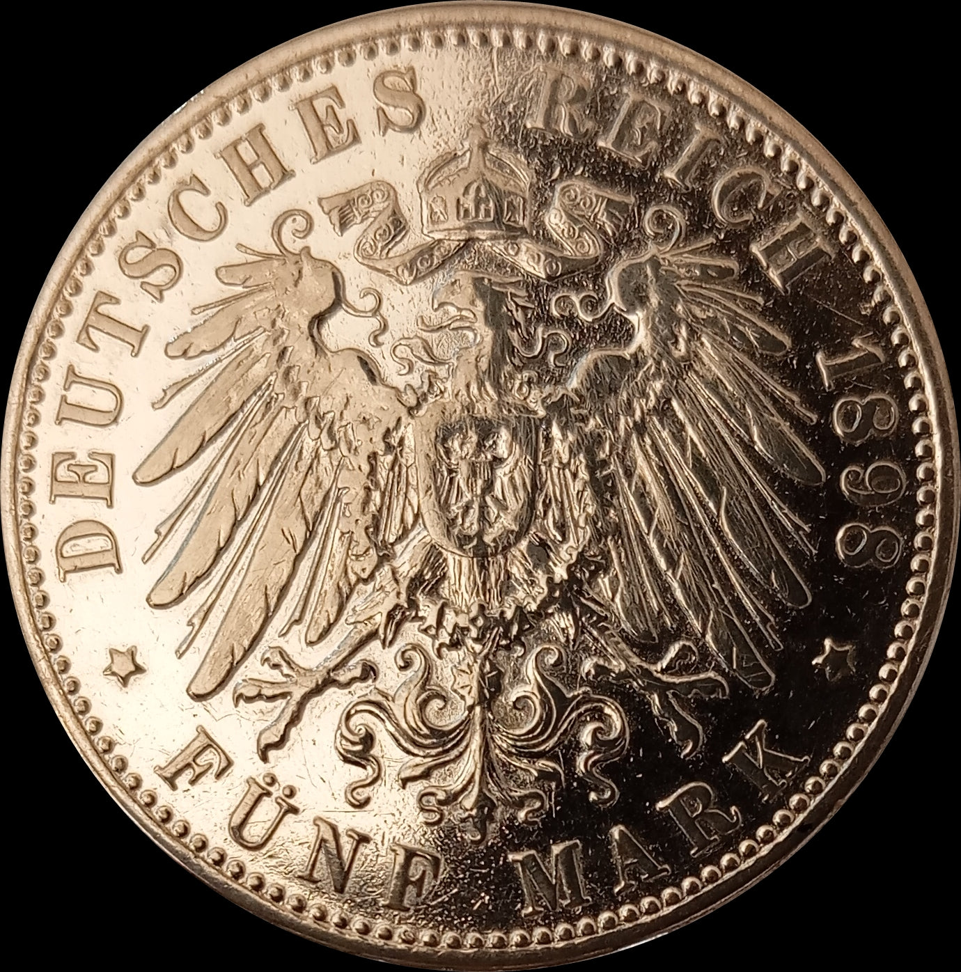 5 Mark Bayern 1898 D Silber, König Otto, Deutsches Kaiserreich, Jaeger-Nr. 46