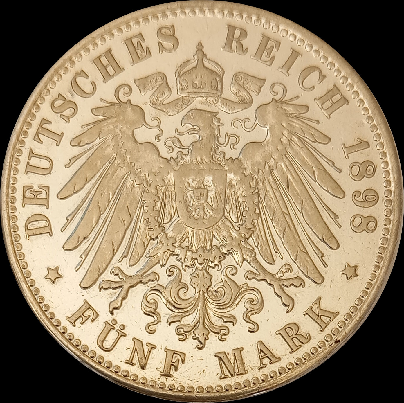 5 Mark Bayern 1898 D Silber, König Otto, Deutsches Kaiserreich, Jaeger-Nr. 46