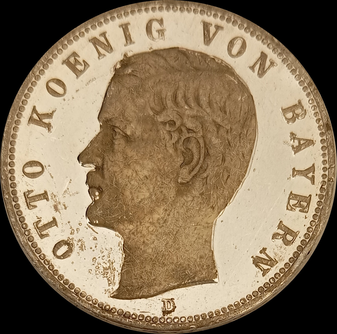 5 Mark Bayern 1907 D Silber, König Otto, Deutsches Kaiserreich, Jaeger-Nr. 46