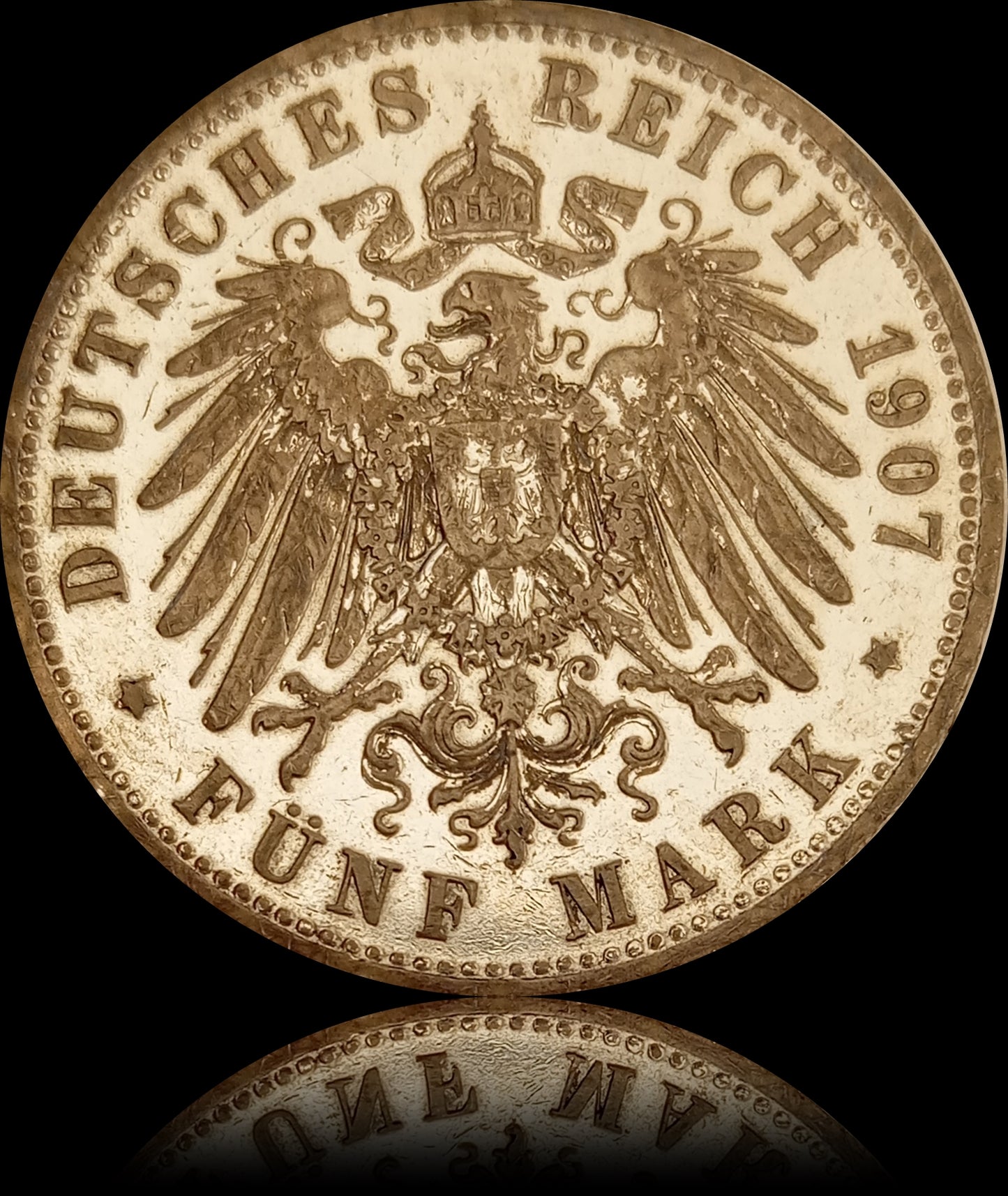 5 Mark Bayern 1907 D Silber, König Otto, Deutsches Kaiserreich, Jaeger-Nr. 46