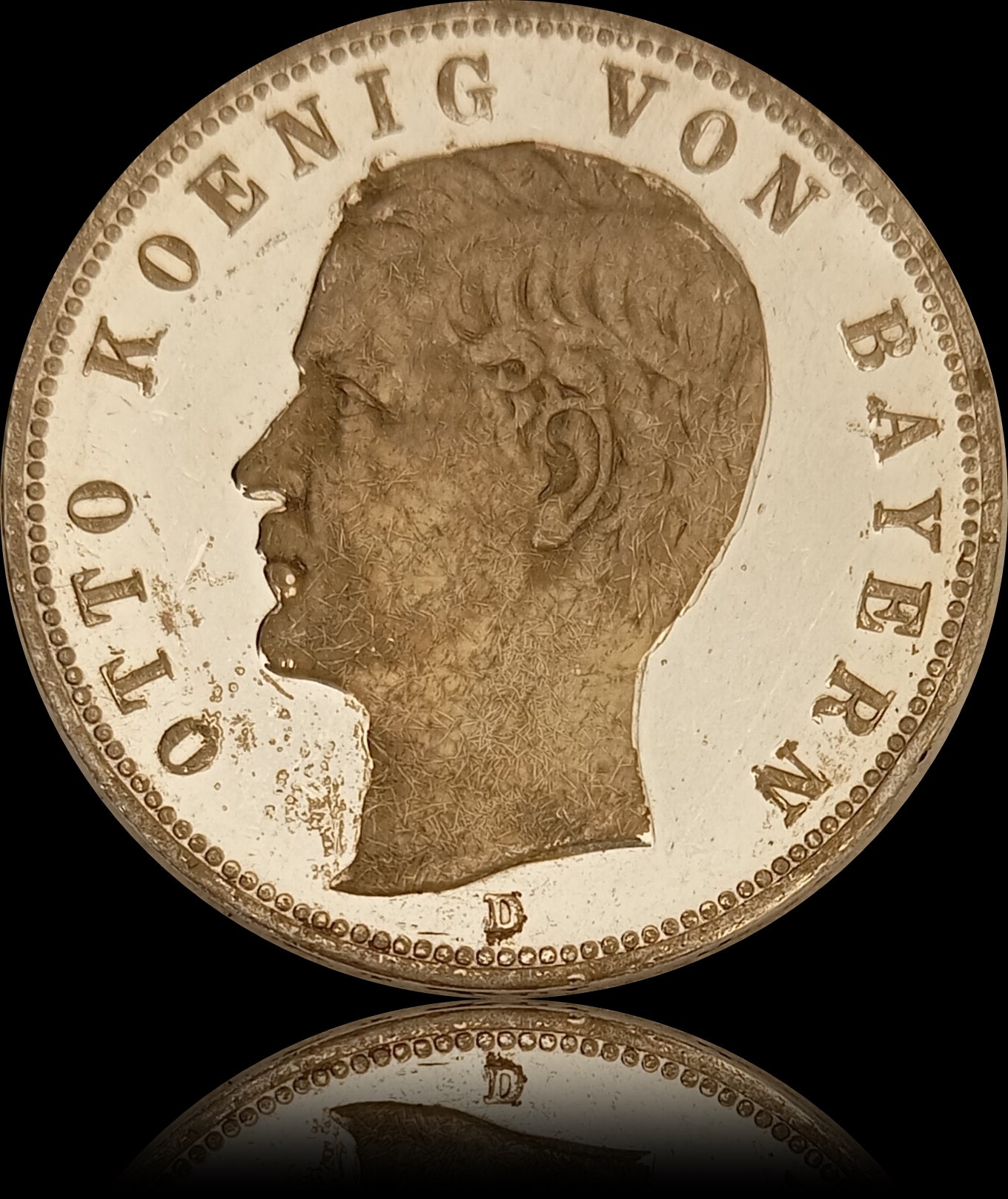 5 Mark Bayern 1907 D Silber, König Otto, Deutsches Kaiserreich, Jaeger-Nr. 46