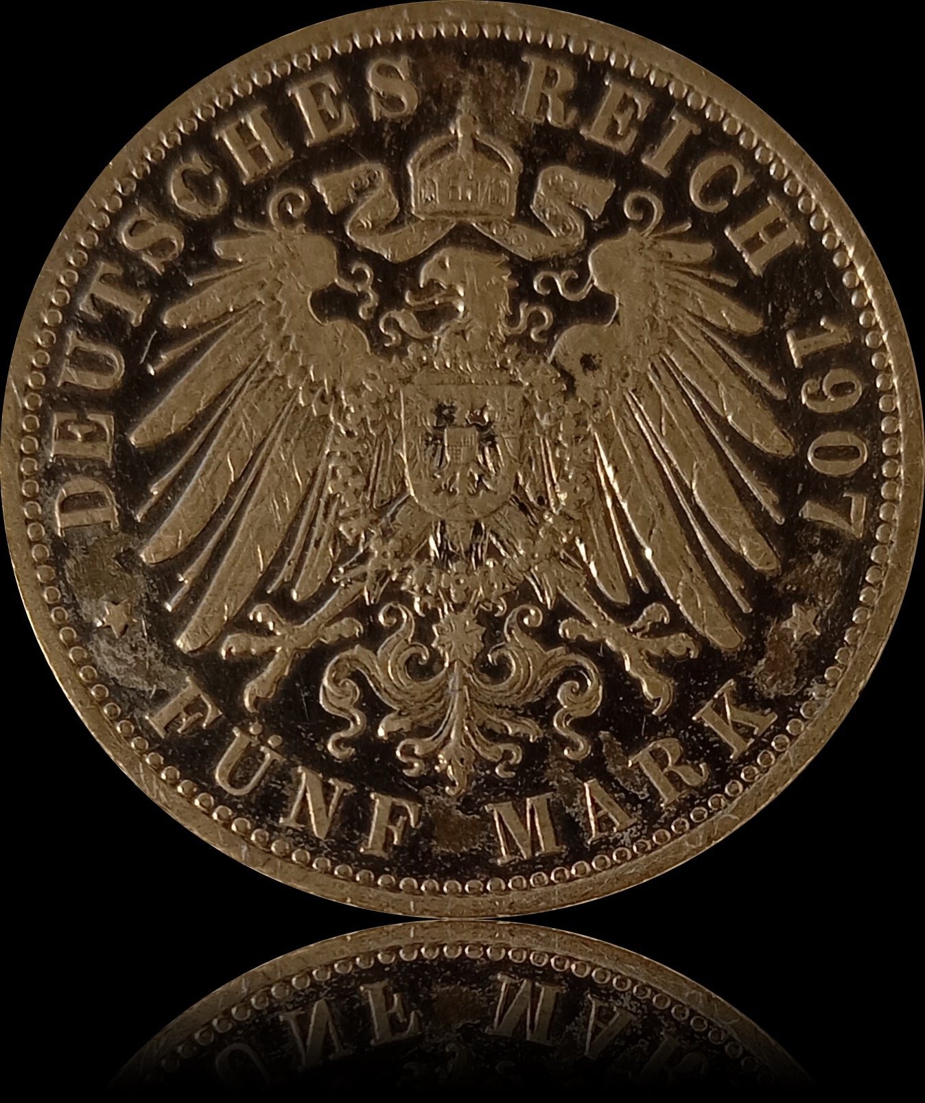 5 Mark Bayern 1907 D Silber, König Otto, Deutsches Kaiserreich, Jaeger-Nr. 46