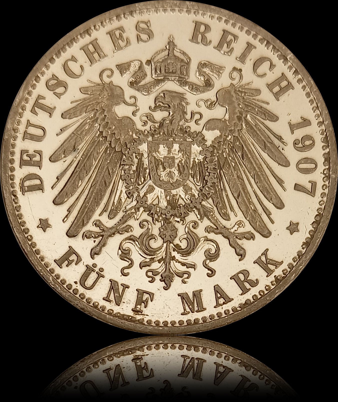 5 Mark Bayern 1907 D Silber, König Otto, Deutsches Kaiserreich, Jaeger-Nr. 46