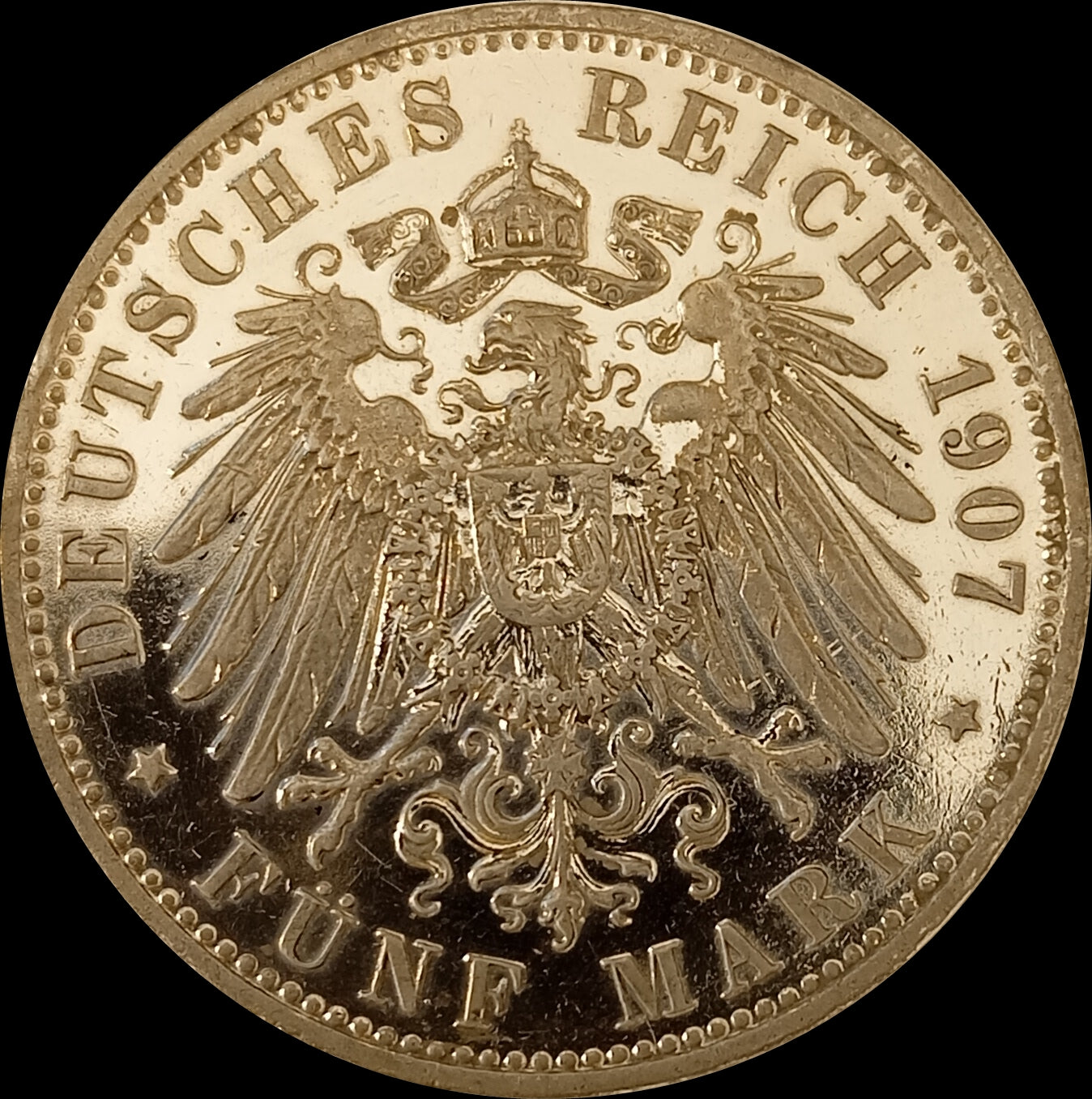 5 Mark Bayern 1907 D Silber, König Otto, Deutsches Kaiserreich, Jaeger-Nr. 46