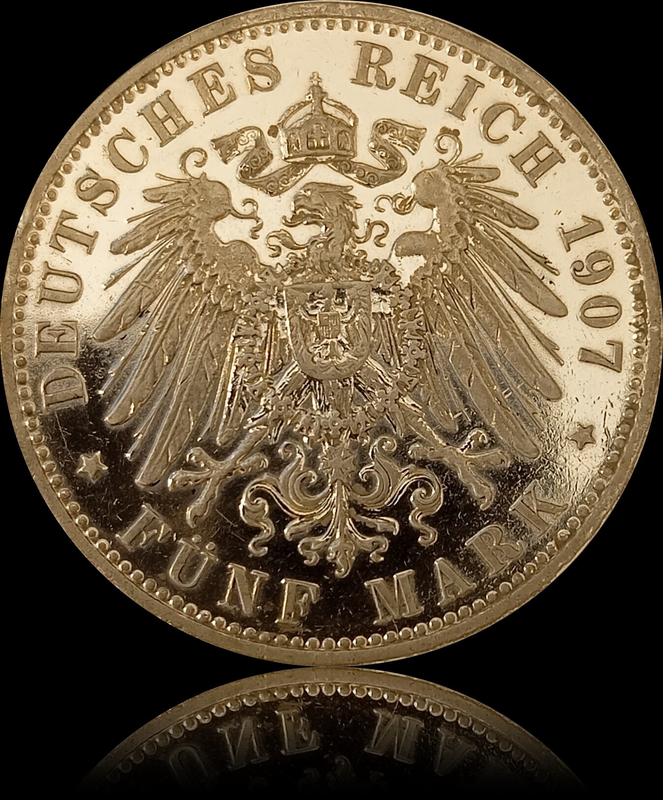 5 Mark Bayern 1907 D Silber, König Otto, Deutsches Kaiserreich, Jaeger-Nr. 46