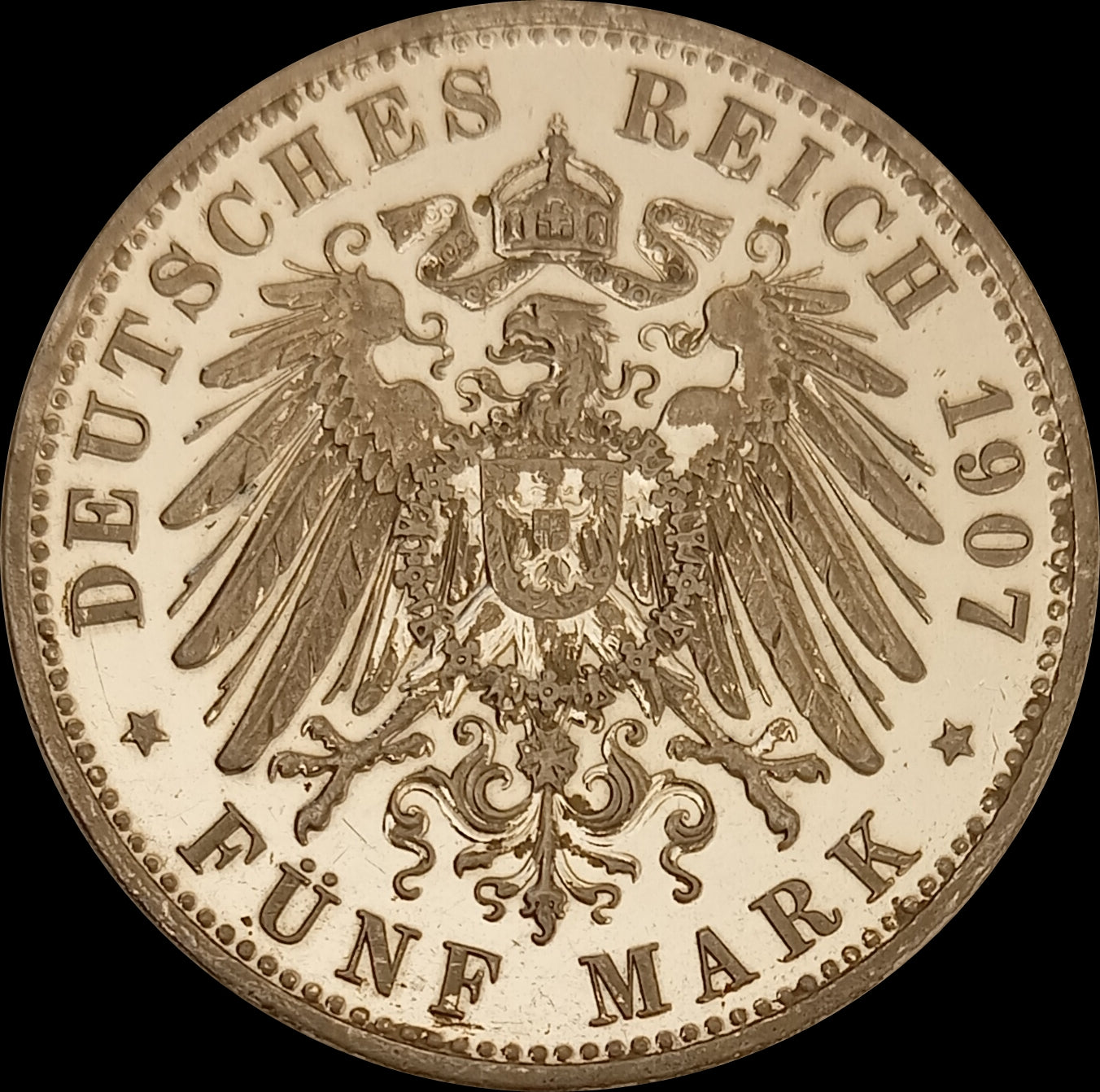 5 Mark Bayern 1907 D Silber, König Otto, Deutsches Kaiserreich, Jaeger-Nr. 46