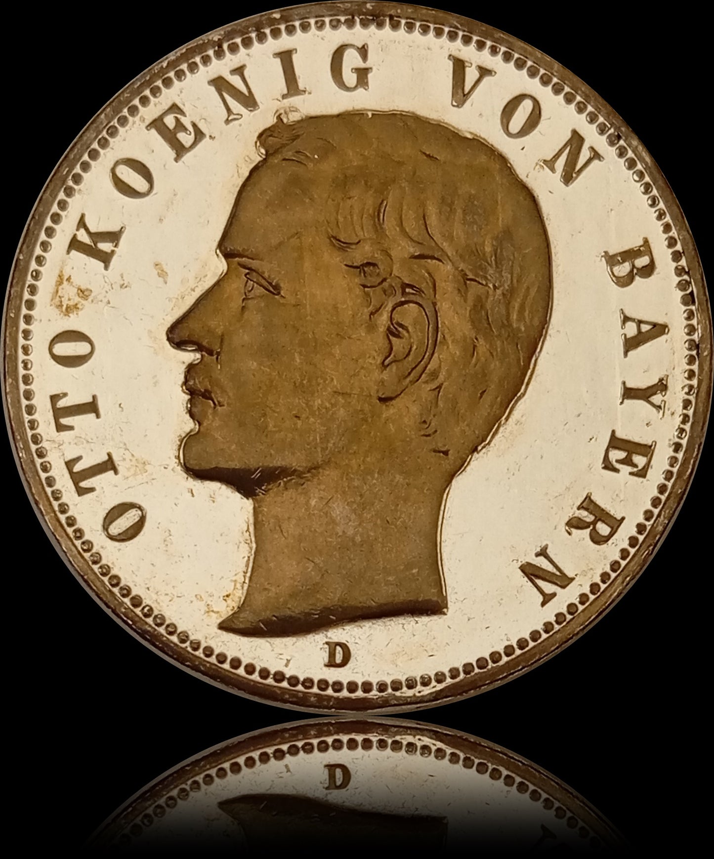 5 Mark Bayern 1908 D Silber, König Otto, Deutsches Kaiserreich, Jaeger-Nr. 46