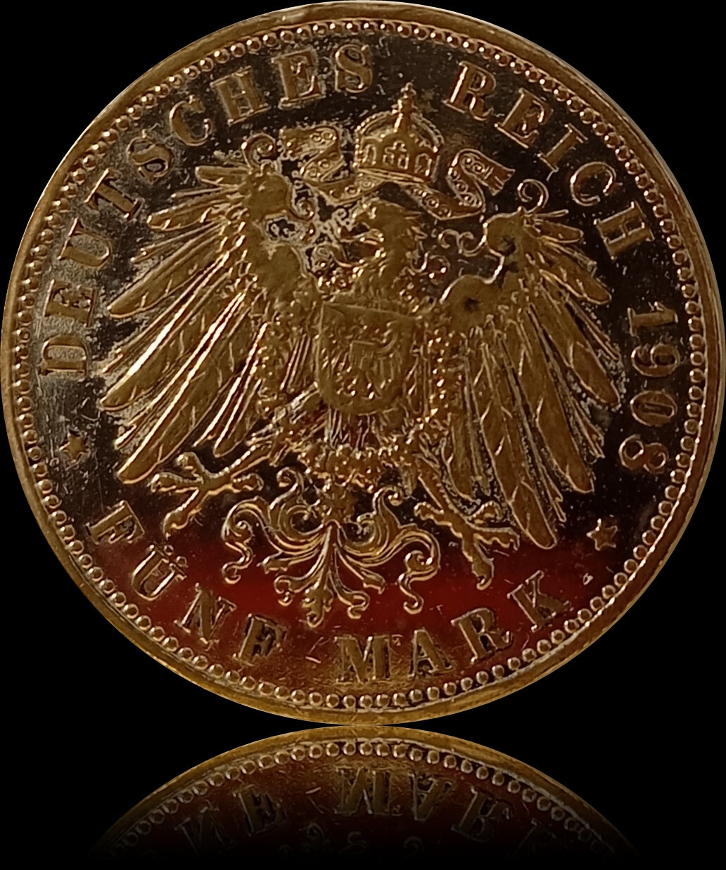 5 Mark Bayern 1908 D Silber, König Otto, Deutsches Kaiserreich, Jaeger-Nr. 46