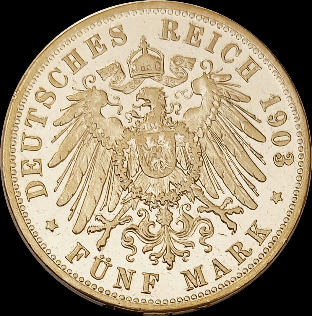 5 Mark Bayern 1903 D Silber, König Otto, Deutsches Kaiserreich, Jaeger-Nr. 46