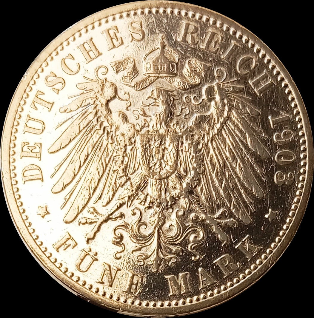 5 Mark Bayern 1903 D Silber, König Otto, Deutsches Kaiserreich, Jaeger-Nr. 46