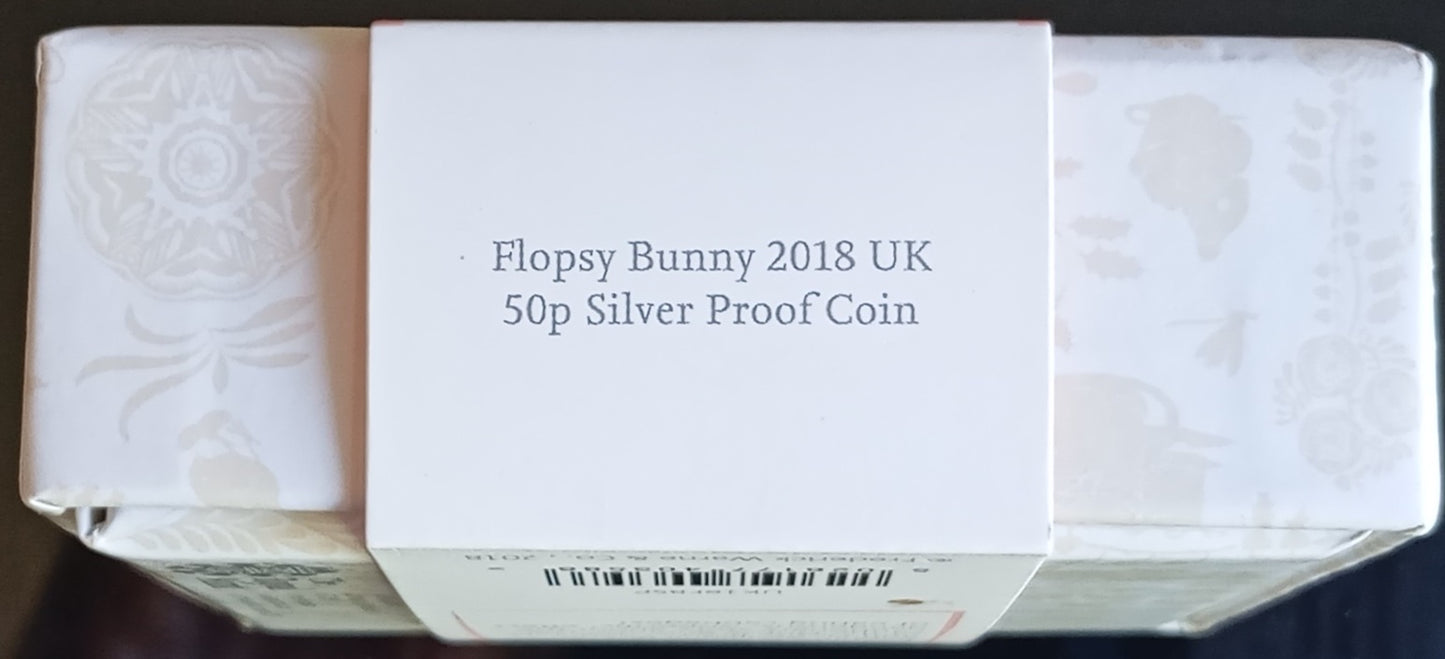 FLOPSY BUNNY OF BEATRIX POTTER, Silber Proof, 50 Pence, 2018