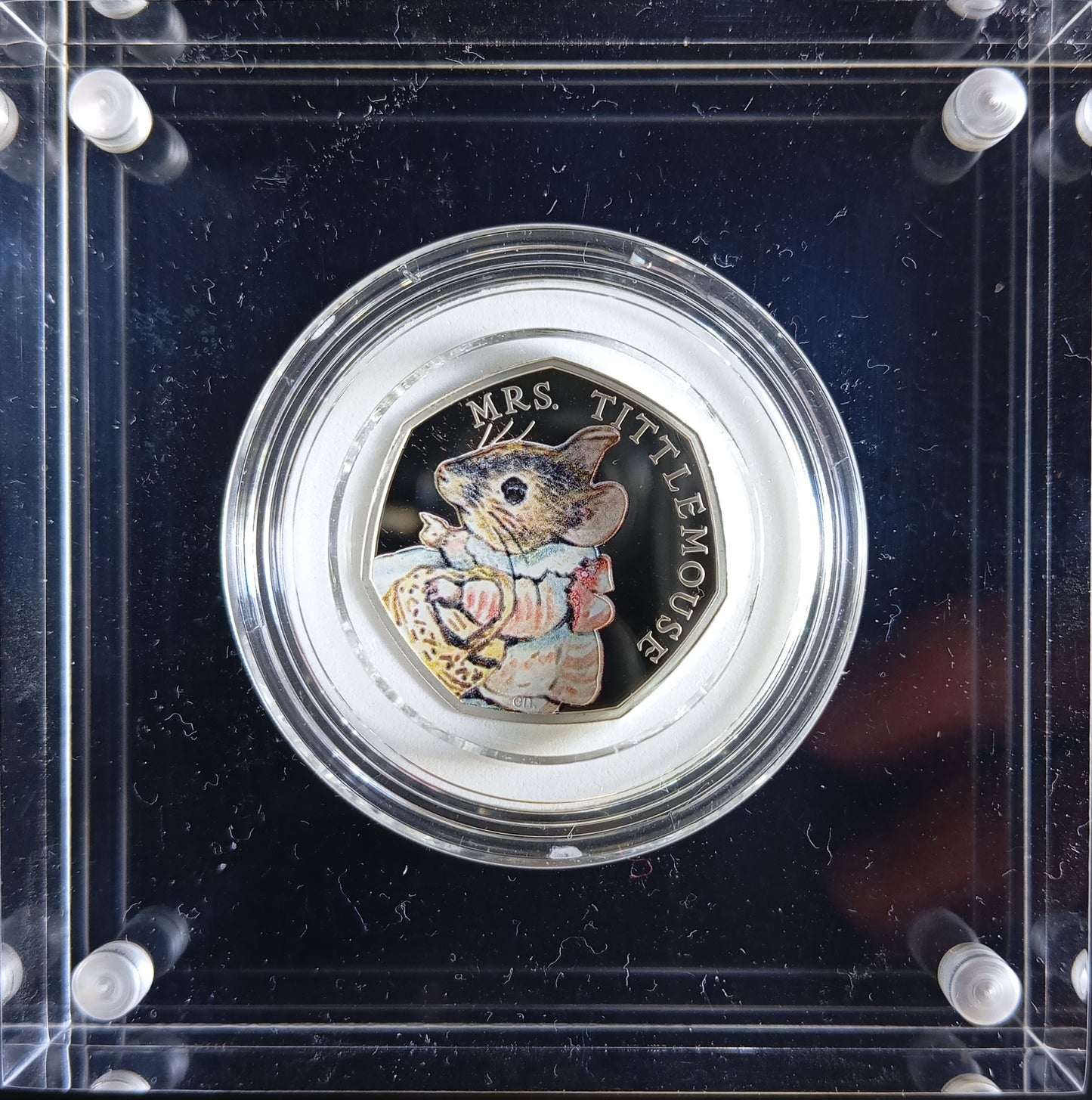 MRS. TITTLEMOUSE OF BEATRIX POTTER, Silber Proof, 50 Pence, 2018