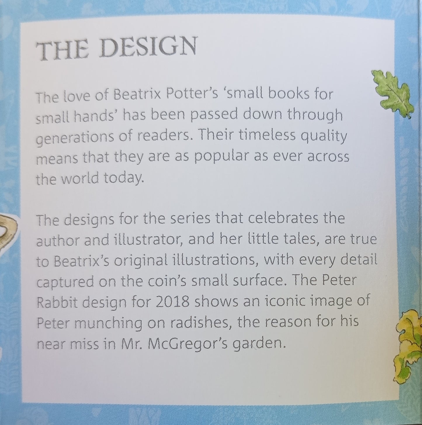 PETER RABBIT OF BEATRIX POTTER, Silber Proof, 50 Pence, 2018