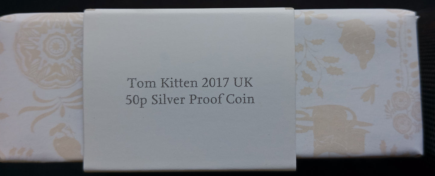 TOM KITTEN OF BEATRIX POTTER, Silber Proof, 50 Pence, 2017