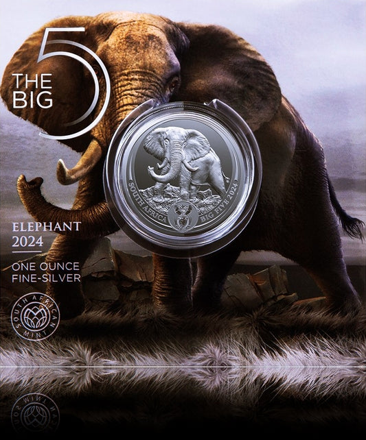 ELEFANT, Serie Big Five Serie III, 1 oz Silber BU, 2024