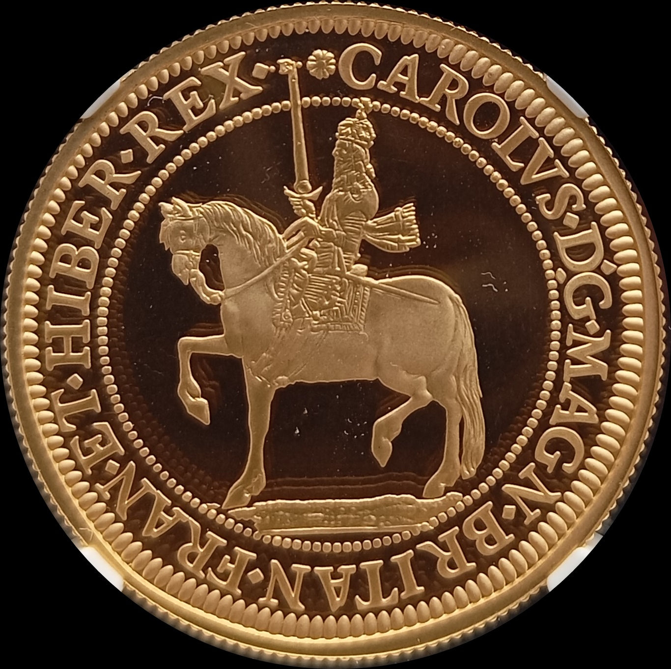 Charles I, British Monarchs, 1 Oz Gold 100 £, Proof NGC PF 69, 2023