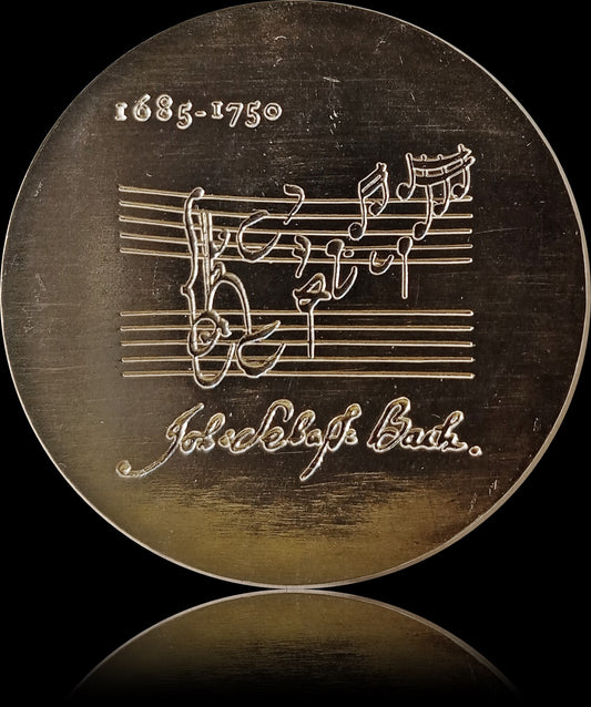 225. JOHANN SEBASTIAN BACH, DDR, 20 Mark Silber (st), 1975