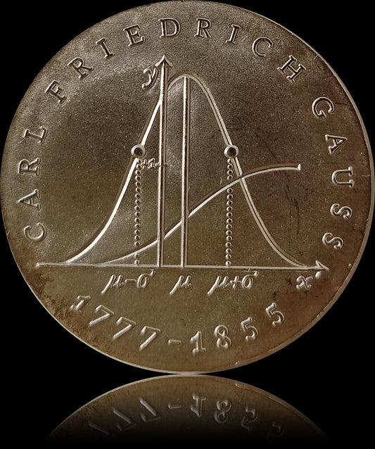 200. GEBURTSTAG CARL FRIEDRICH GAUSS, DDR, 20 Mark Silber (st), 1977