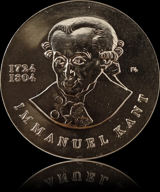 250. GEBURTSTAG IMMANUEL KANT, DDR, 20 Mark Silber (st), 1974