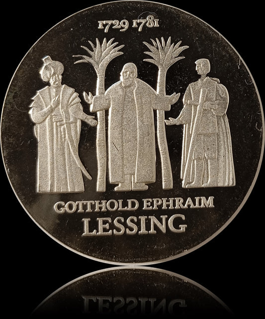 225. GEBURTSTAG GOTTHOLD EPHRAIM LESSING, DDR, 20 Mark Silber (PP), 1979