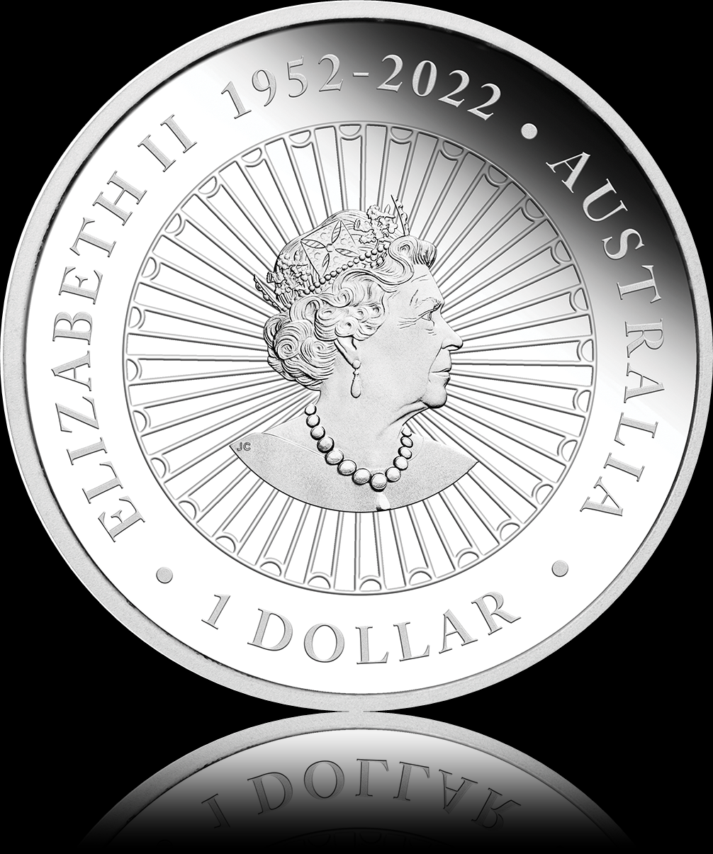 DRACHE, Serie Australian Opal 1 oz Silber Proof 1$, 2024