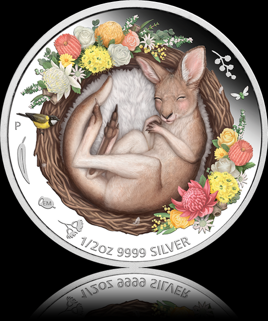 KANGAROO, Serie Dreaming Down Under, 1/2 oz Silber Proof, 50 cent, 2021