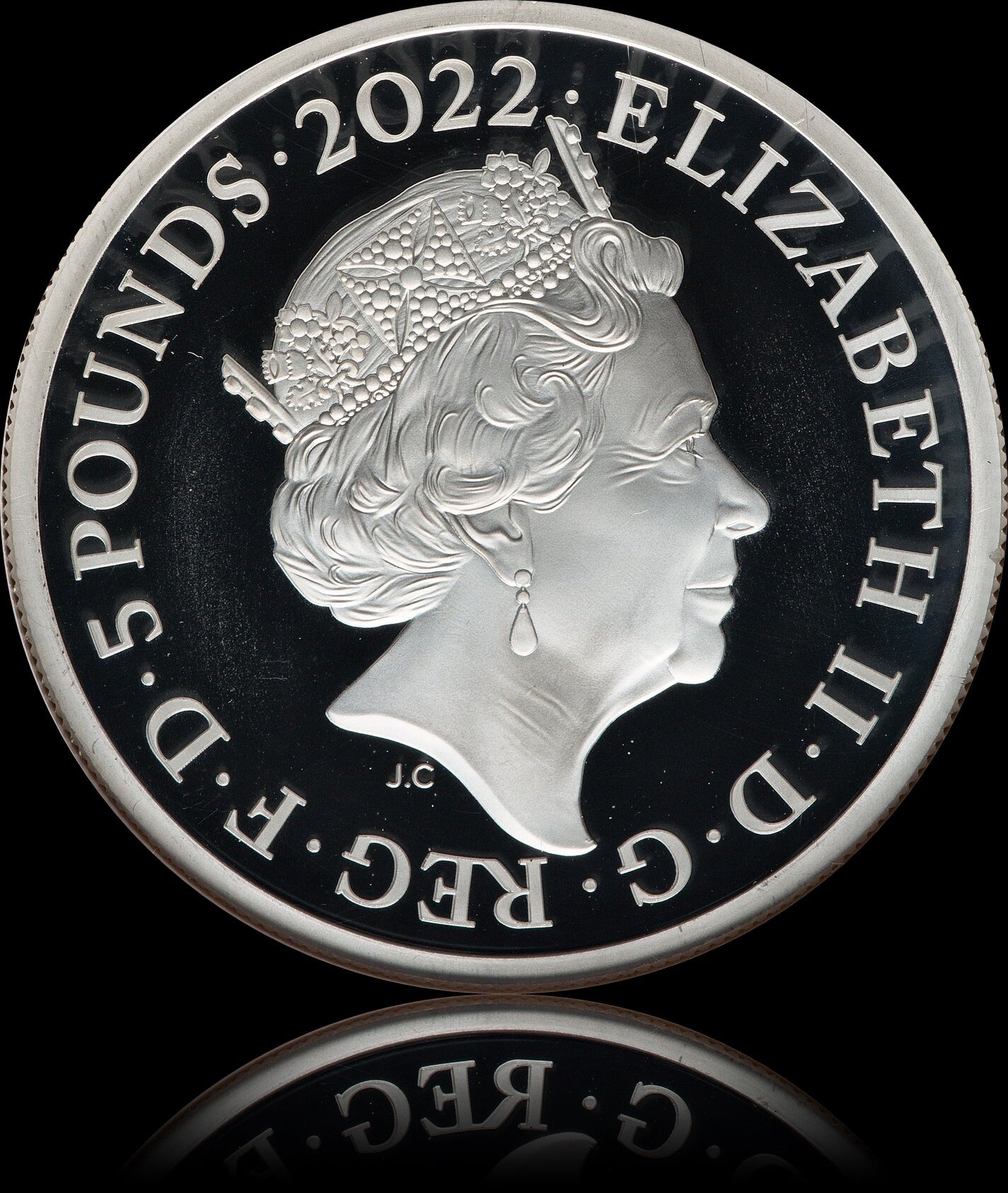 EDWARD VII, British Monarchs, 2 Oz Silver 5 £, Proof NGC PF 69, 2023