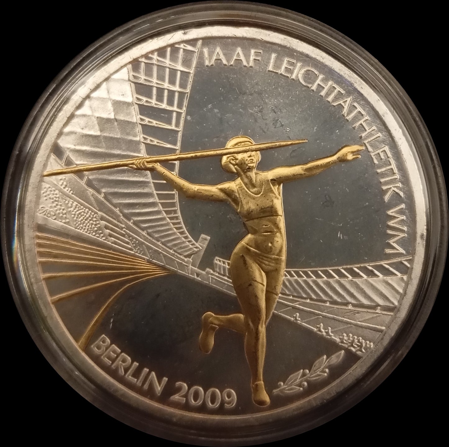 10 € Silber Gedenkmünzen vergoldet Deutschland, Stempelglanz, 2008-2011