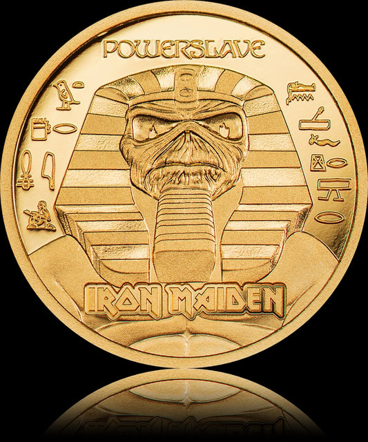 IRON MAIDEN POWERSLAVE, Cook Island, Gold Proof, 2024