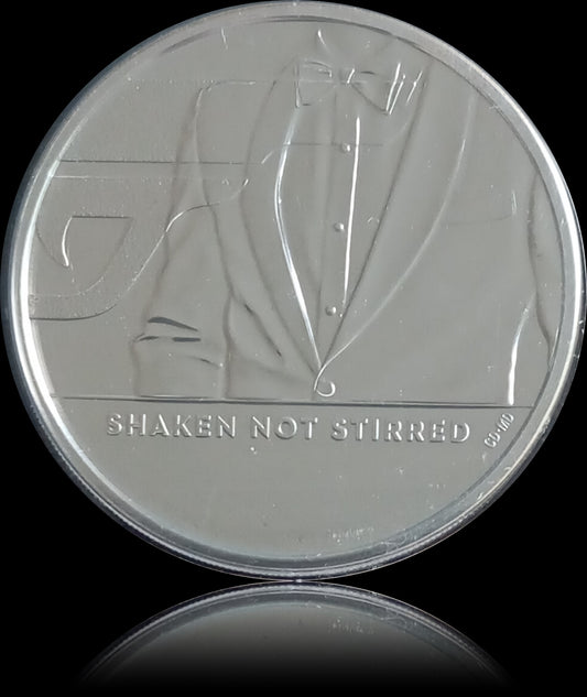 SHAKEN NOT STIRRED, Serie James Bond, Uncirculated Coin in Folder,Wa 5£ BU, 2020