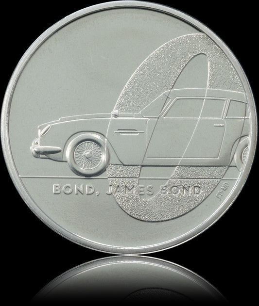 PAY ATTENTION 007, James Bond series, 1 oz Silver £2, Proof PR69, 2020