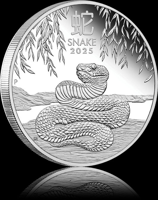 YEAR OF THE SNAKE, Serie Lunar III, 1 AUD, 1 oz Silber Proof, 2025