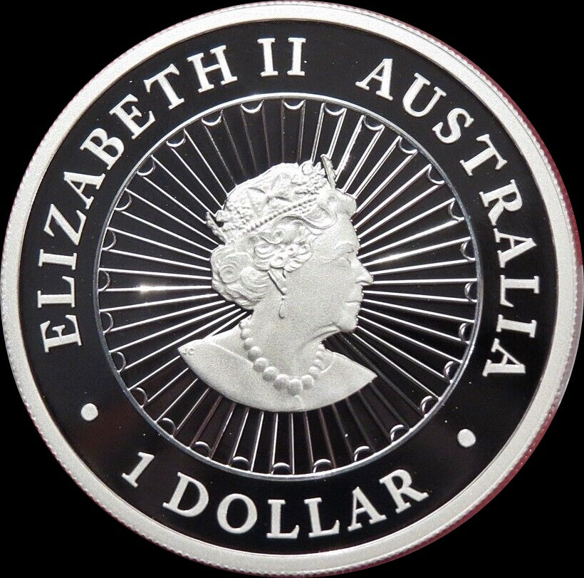 TIGER, Serie Australian Opal 1 oz Silber Proof 1$, 2022