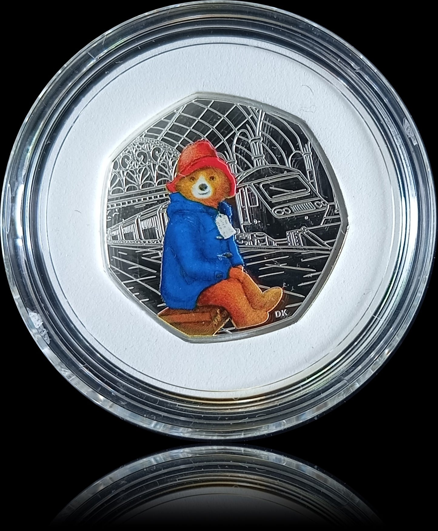 PADDINGTON BEAR AT THE STATION, Silber Proof, 50 Pence, 2018