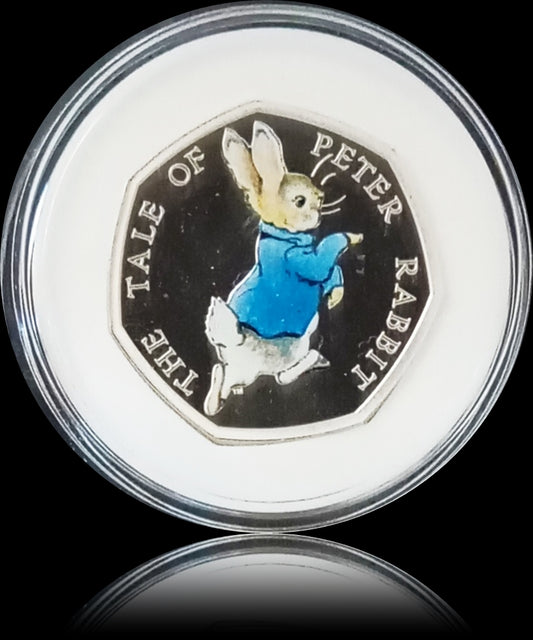 PETER RABBIT OF BEATRIX POTTER, Silber Proof, 50 Pence, 2017